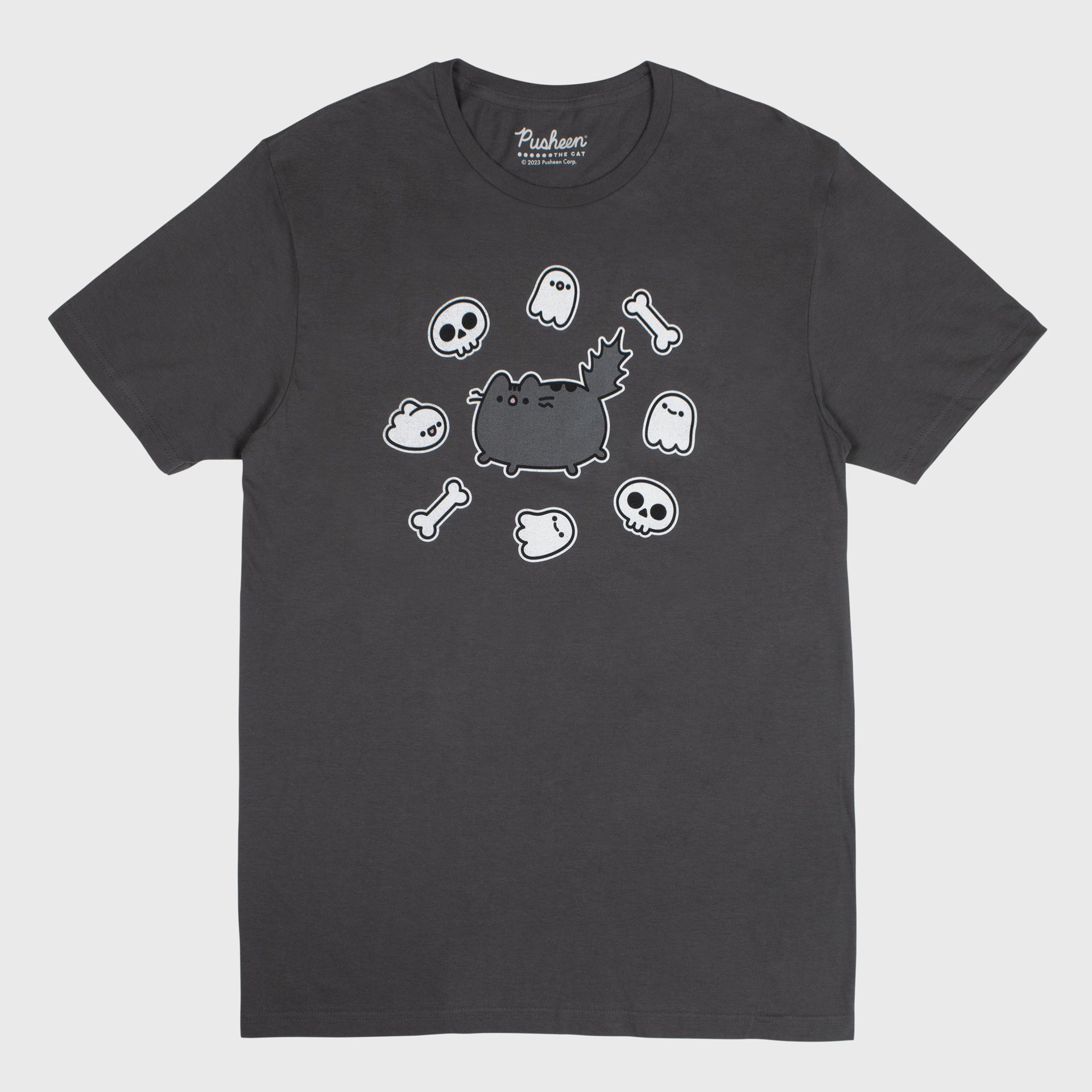 pusheen skeleton tee