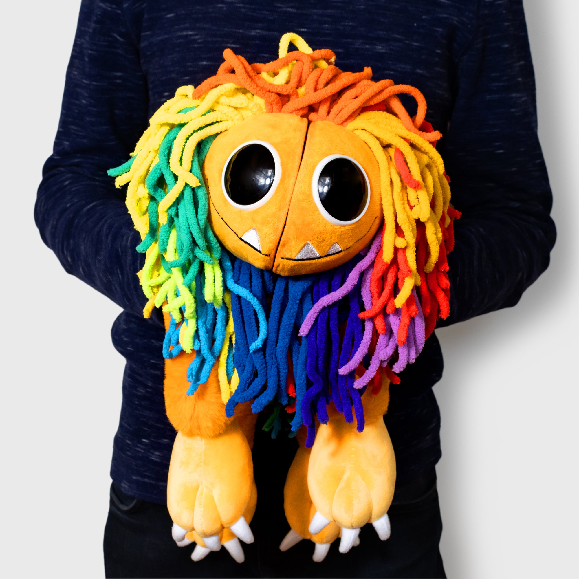 yarnaby plush held for scale