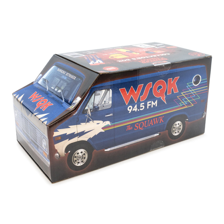 Model of a van with 'WSQK' branding on a white background