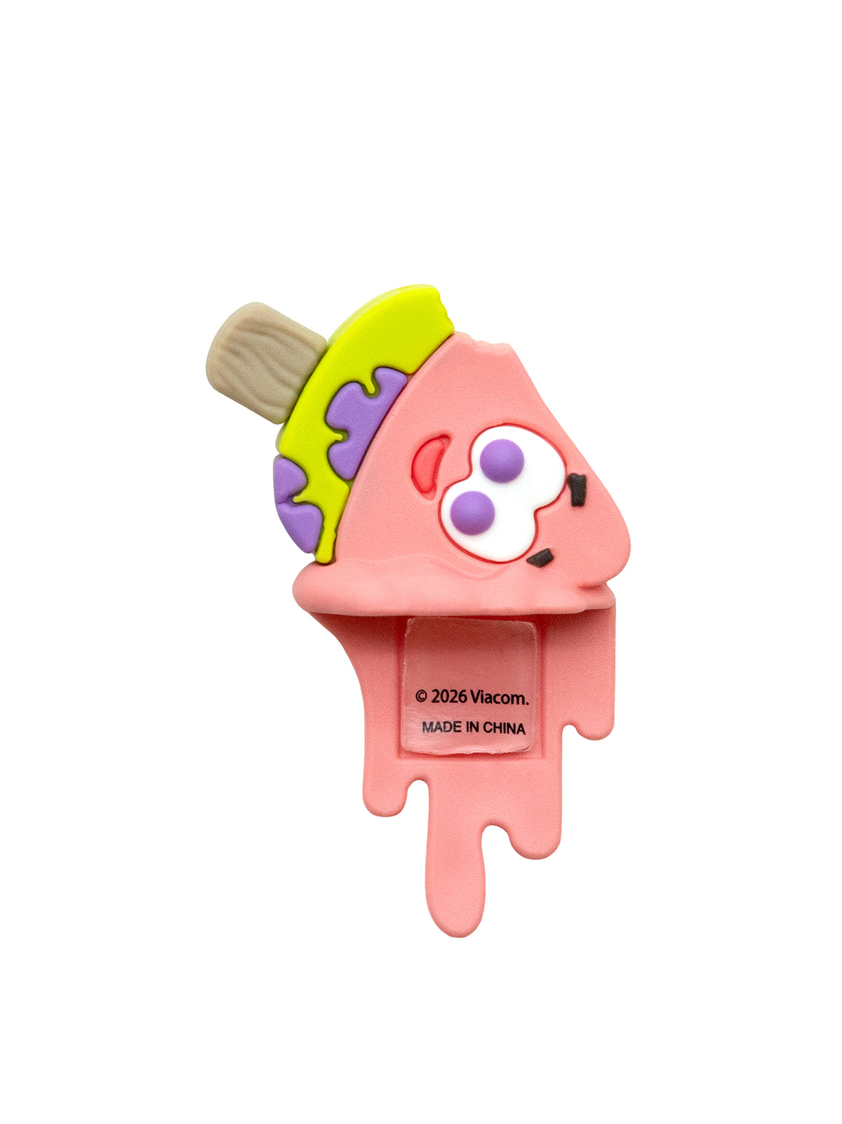 A pink Patrick Star-shaped melting popsicle figure shown on a plain white background.