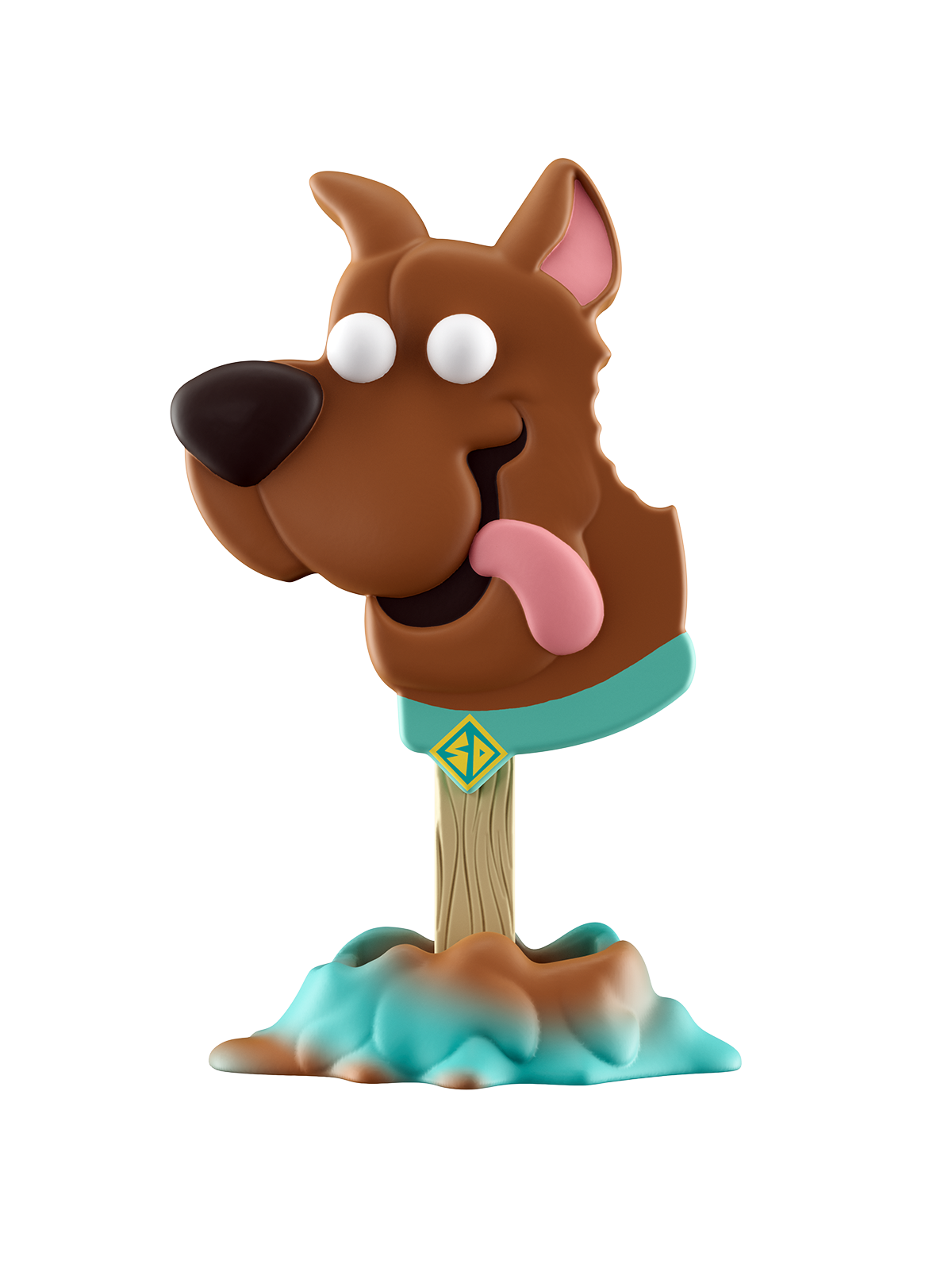Scooby-Doo figurine on a white background