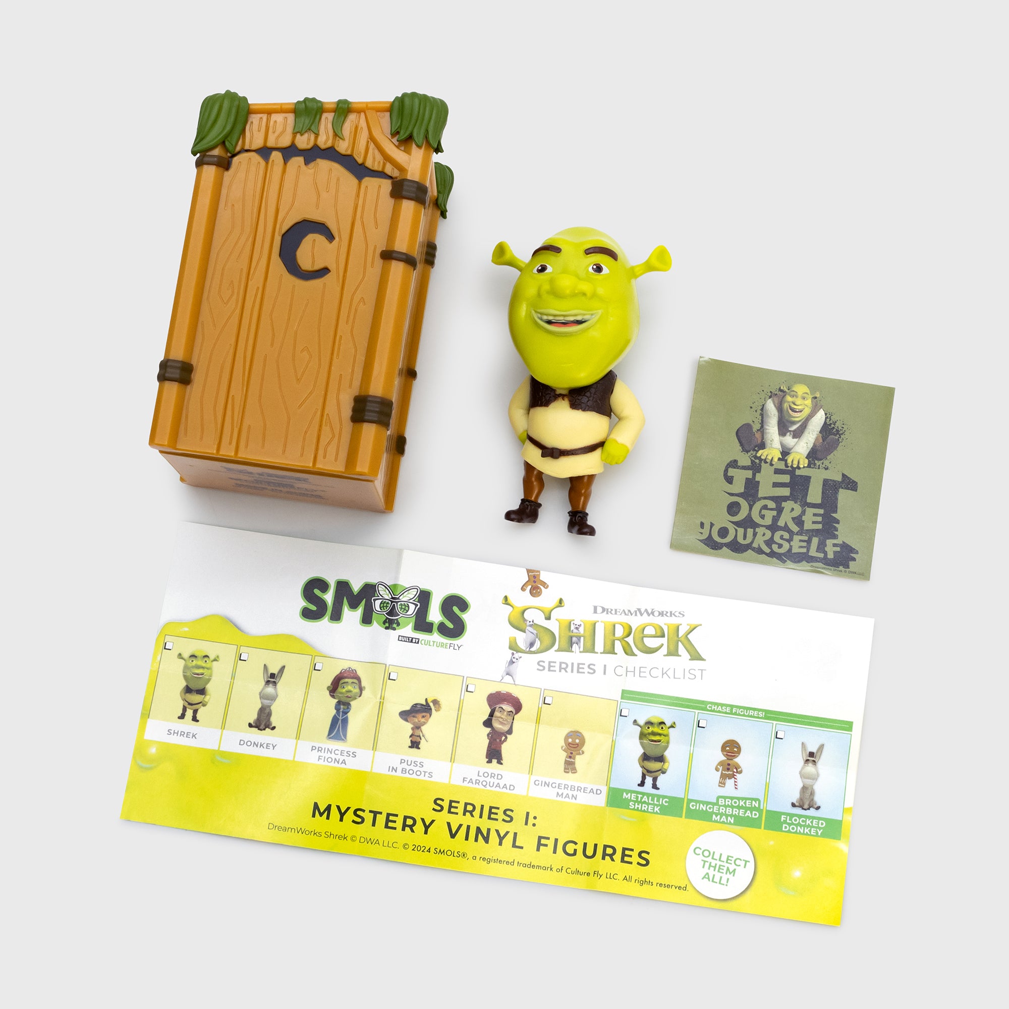 everything inside blind box. comes with figure, sticker, and checklist.