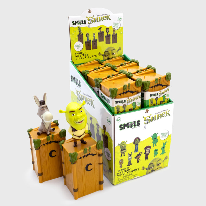 full smols pdq with donkey and shrek displayed next to it