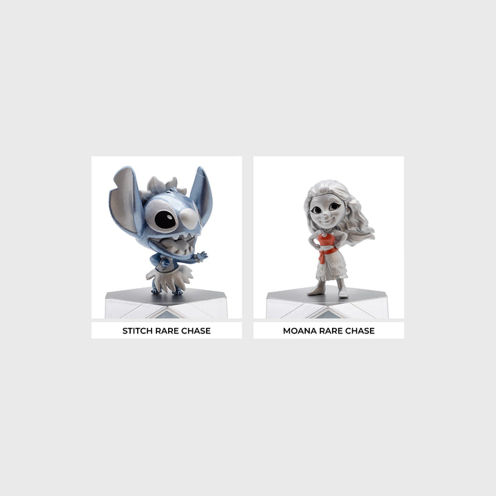 set of rare chases. text: stitch rare chase, moana rare chase