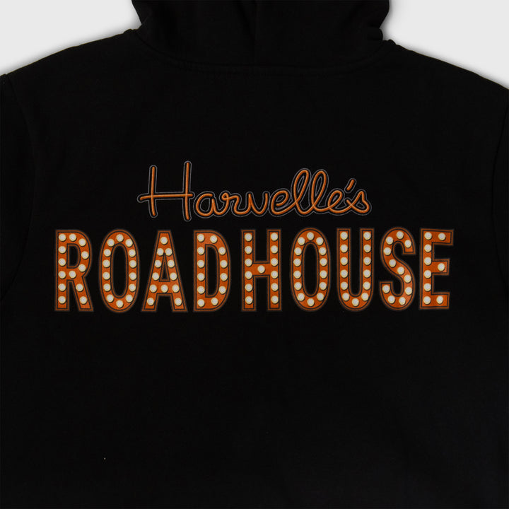 back of hoodie: harvelle's roadhouse