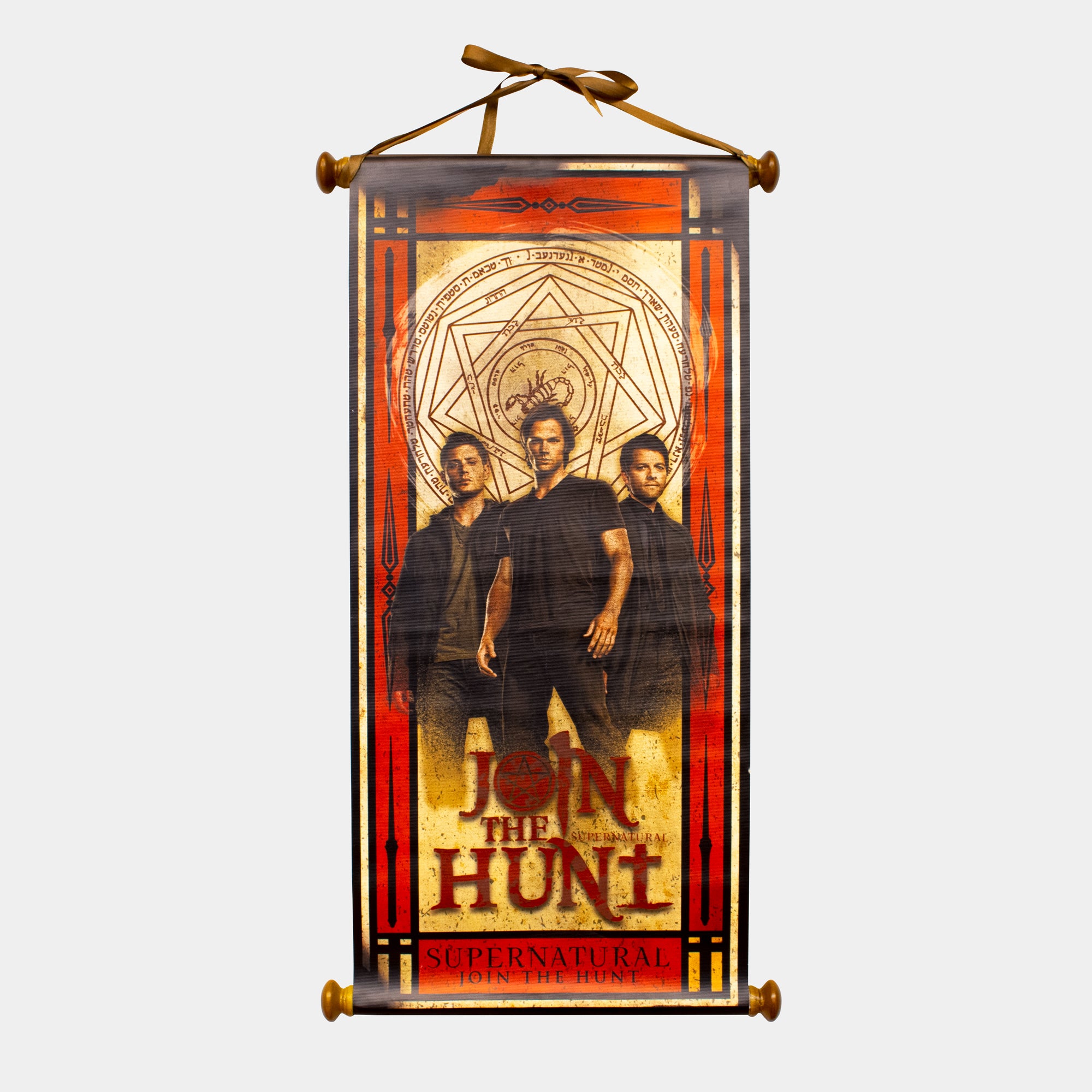 hanging scroll. join the hunt supernatural. dean sam castiel