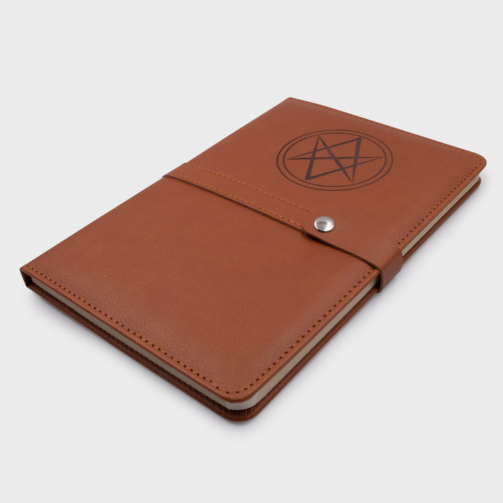 supernatural box journey with strap on front and demonic star symbol