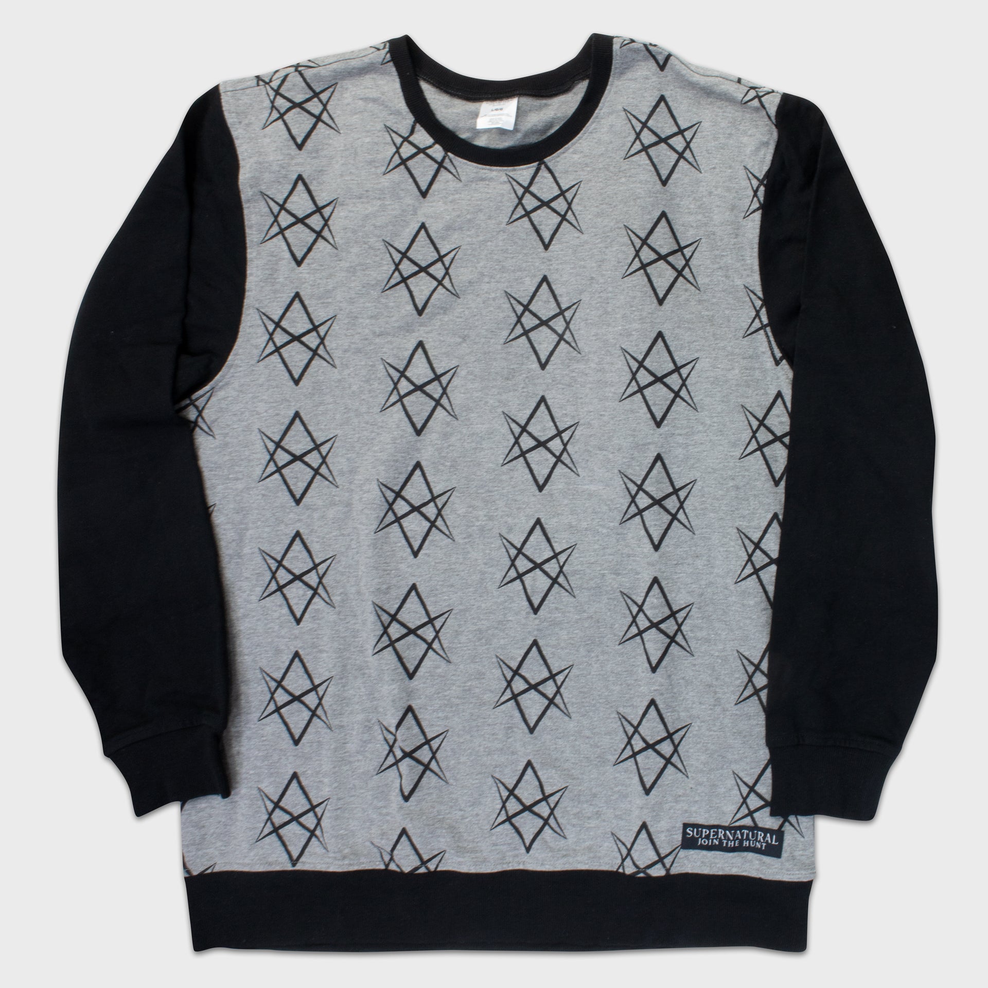 supernatural box long sleeve with demonic star pattern