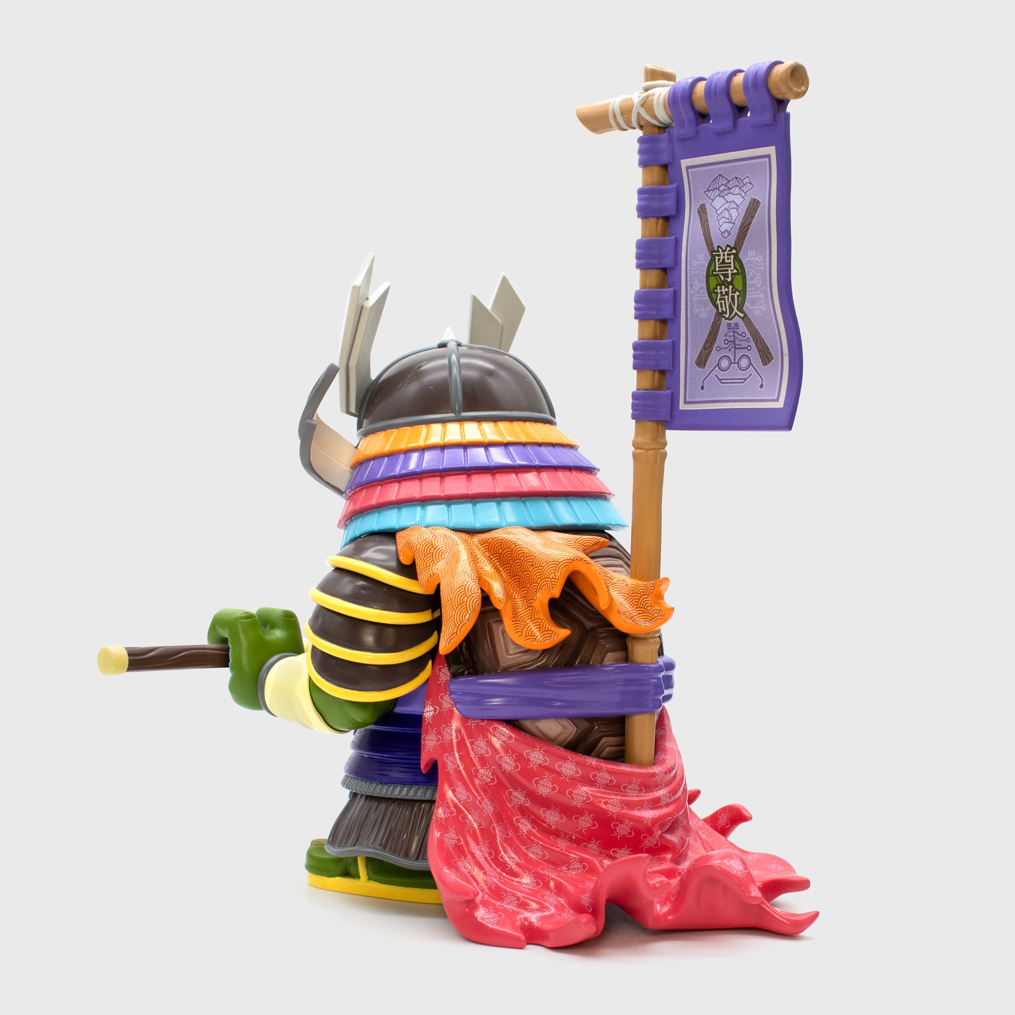 donatello tolleson tmnt collectible figure facing back.
