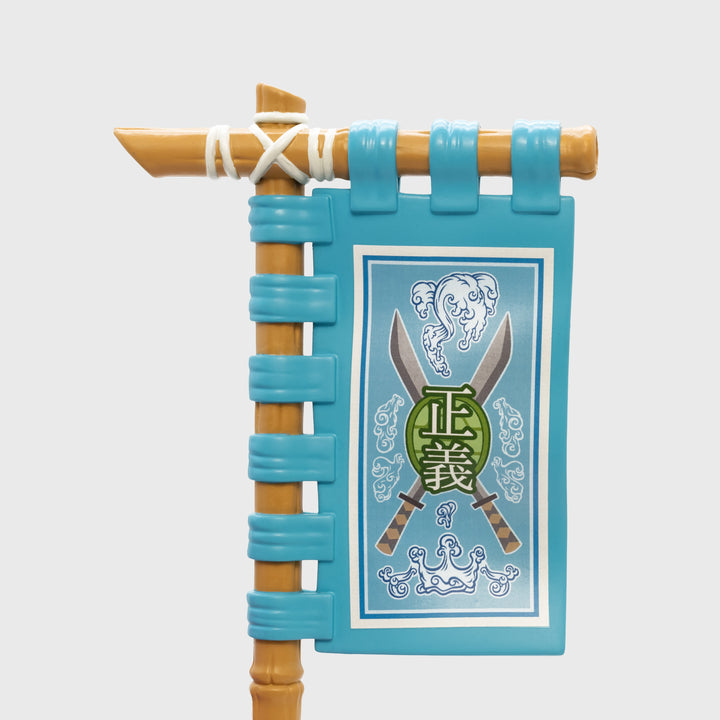 close up of banner