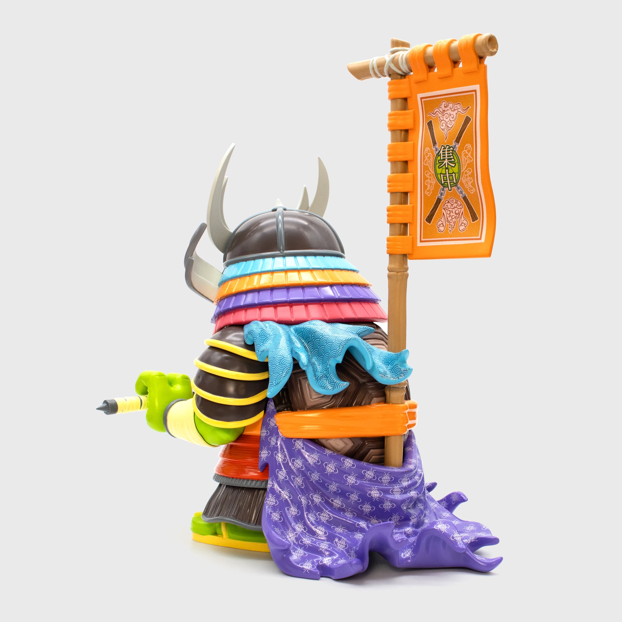 michelangelo tolleson tmnt collectible figure facing back.