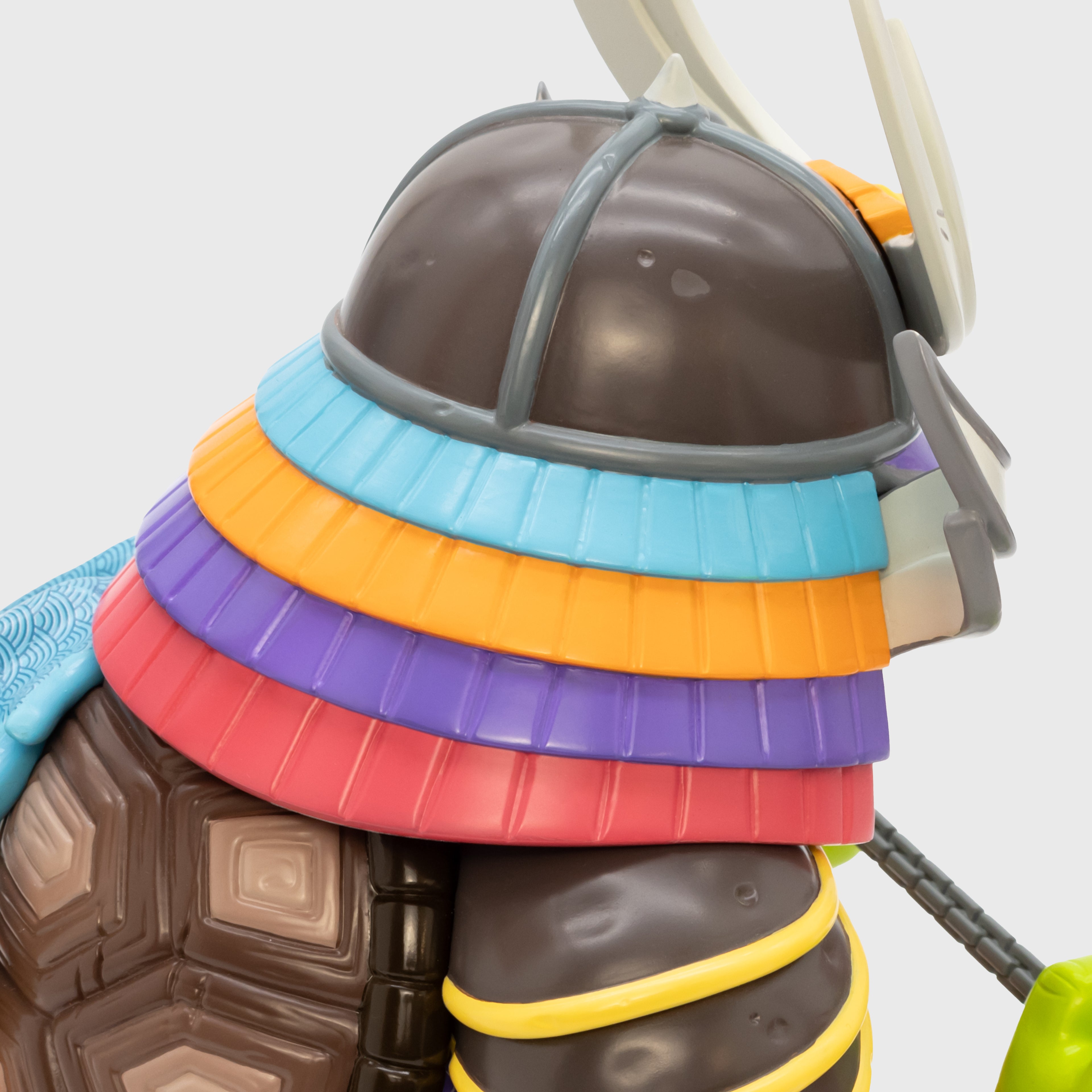 close up of back of helmet