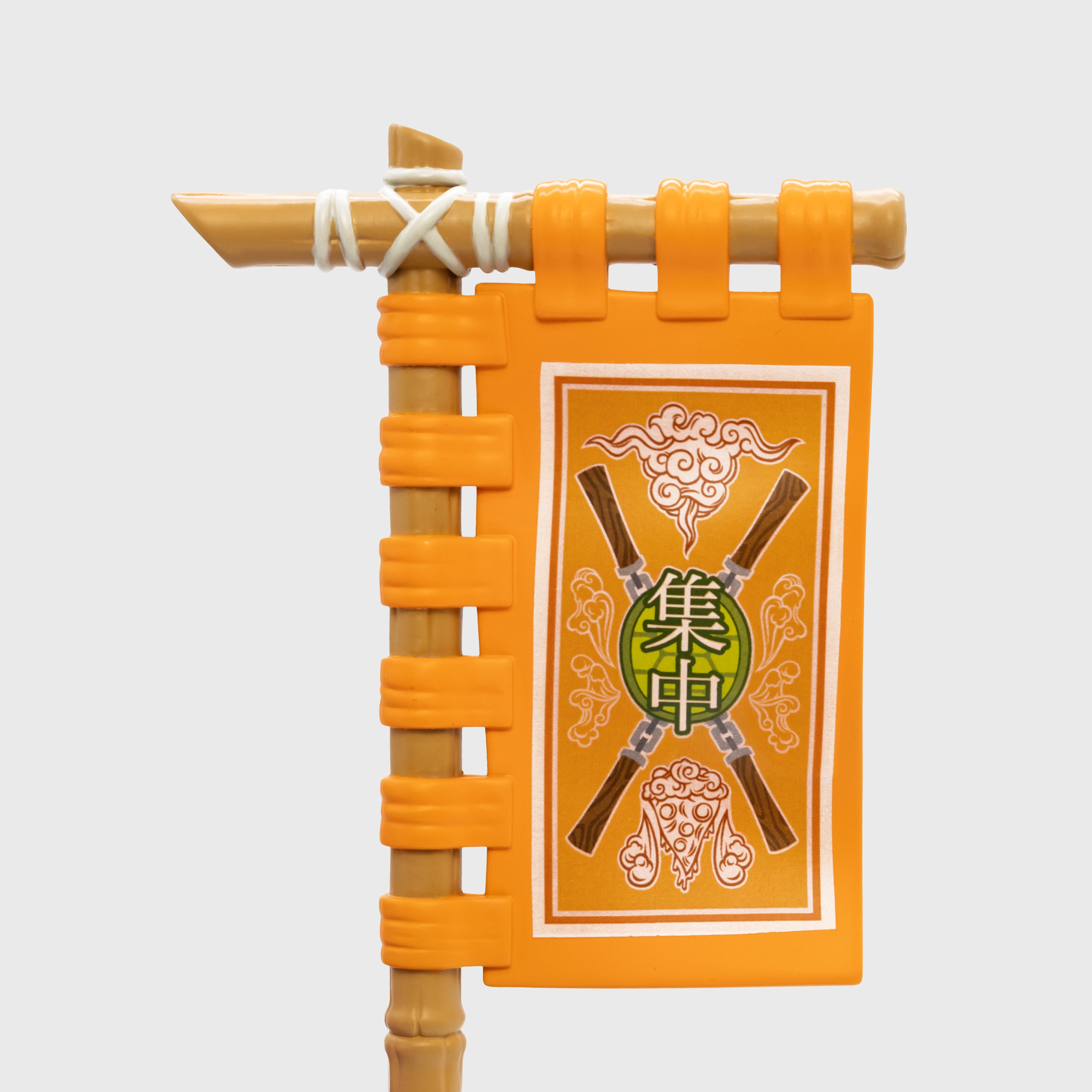 close up of banner
