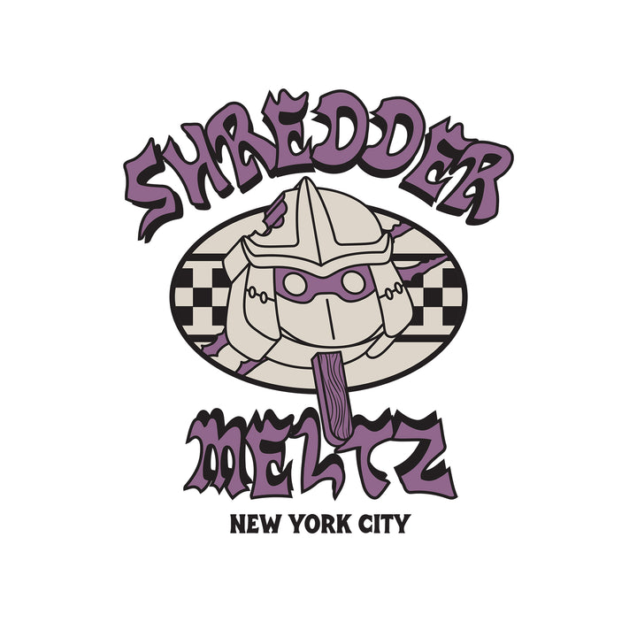 image on shirt: shredder popsicle. text: shredder meltz new york city
