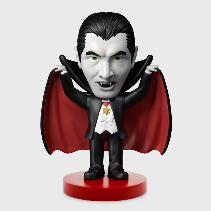 dracula bobblhead. dracula holding cape out.