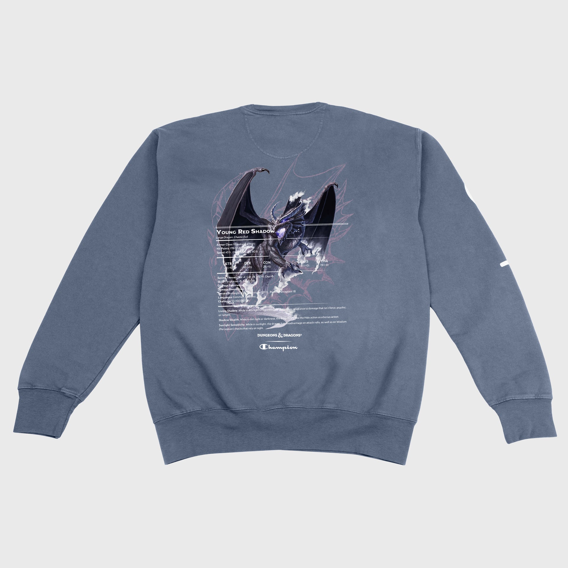 d&d red shadow dragon sweatshirt dungeons and dragons