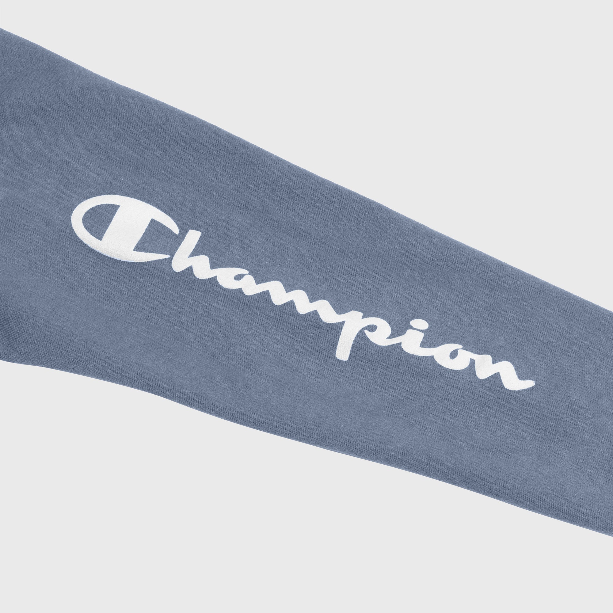 champion logo on right sleeve.