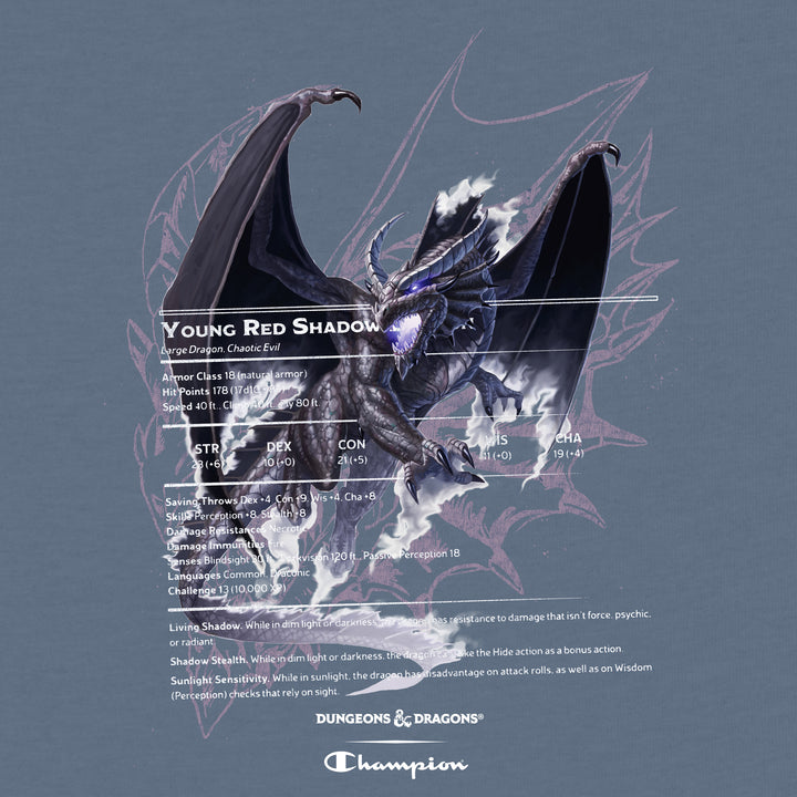 d&d red shadow dragon sweatshirt dungeons and dragons