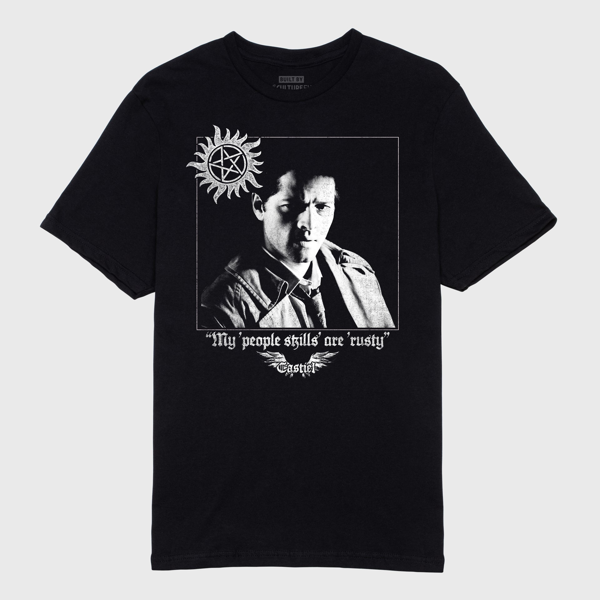 supernatural castiel people skills tee
