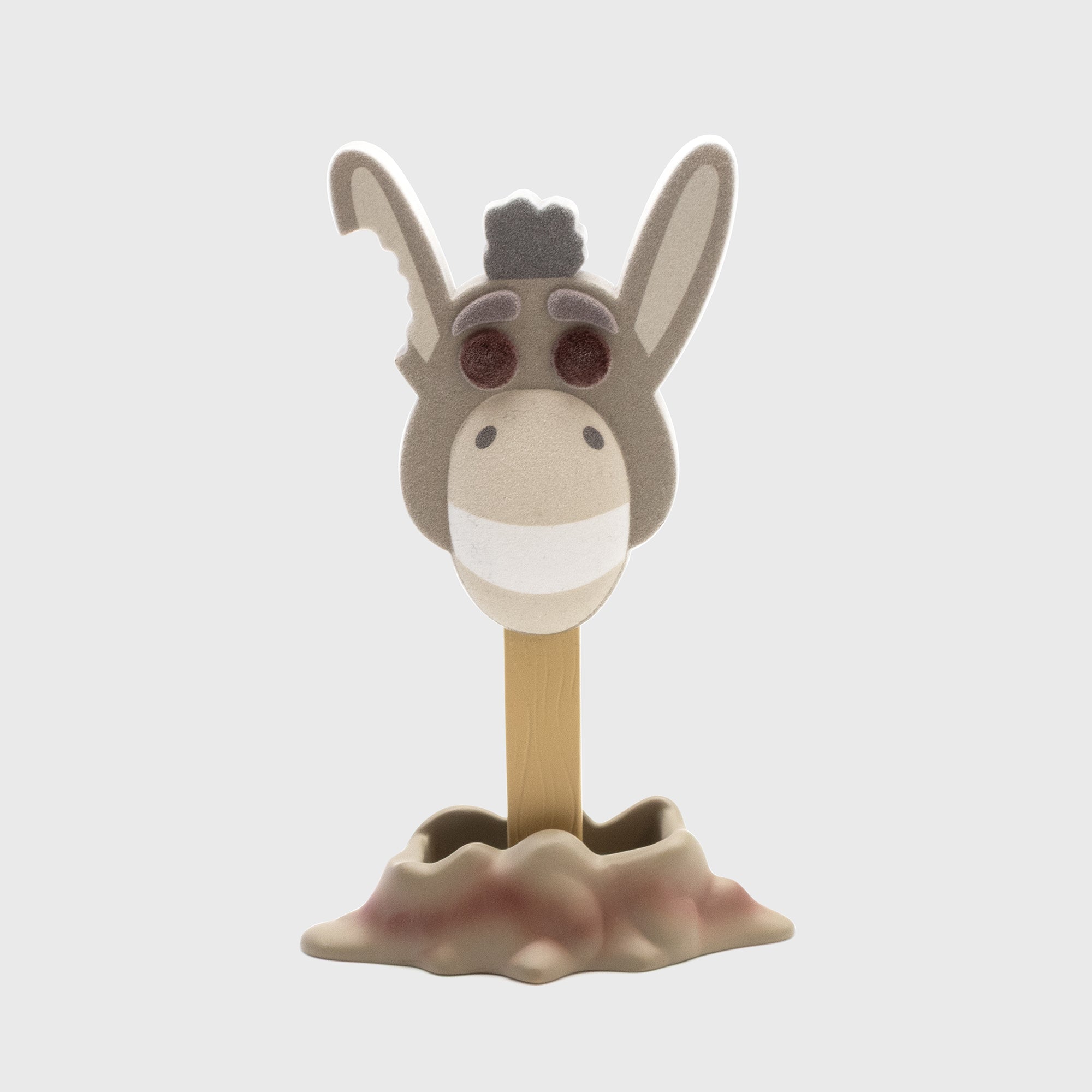 donkey flocked popsicle figure standing
