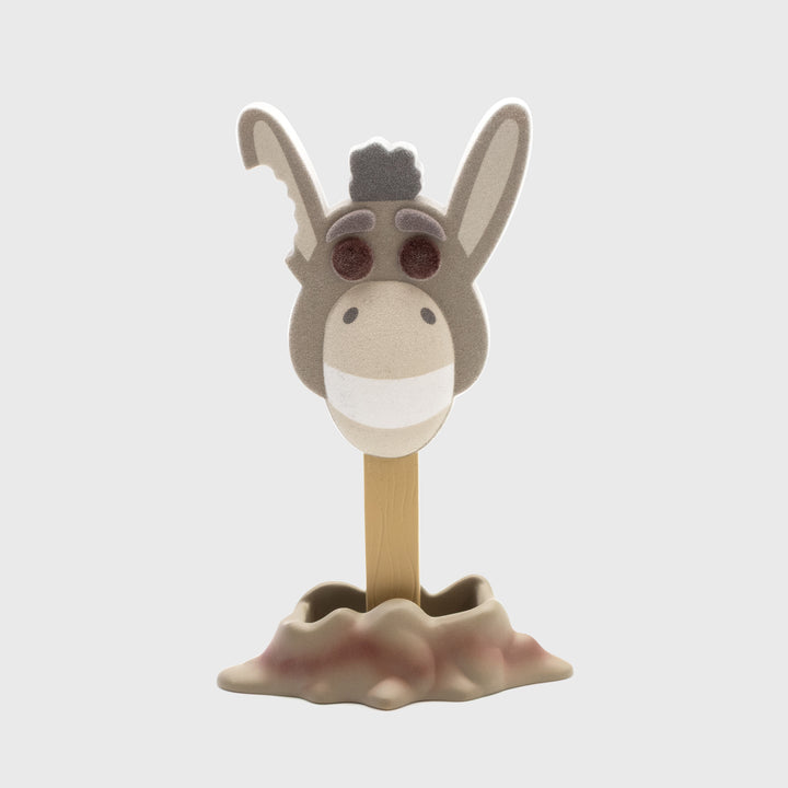 donkey flocked popsicle figure standing
