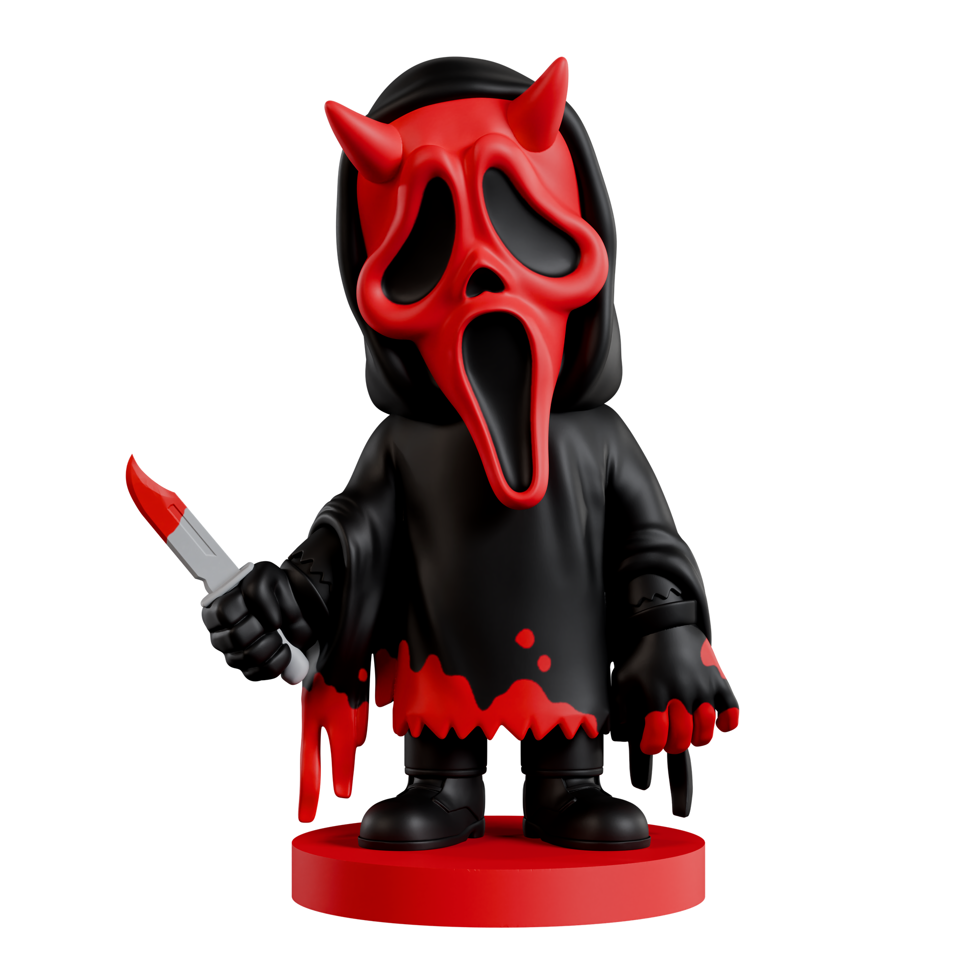 bloody devil mask ghostface