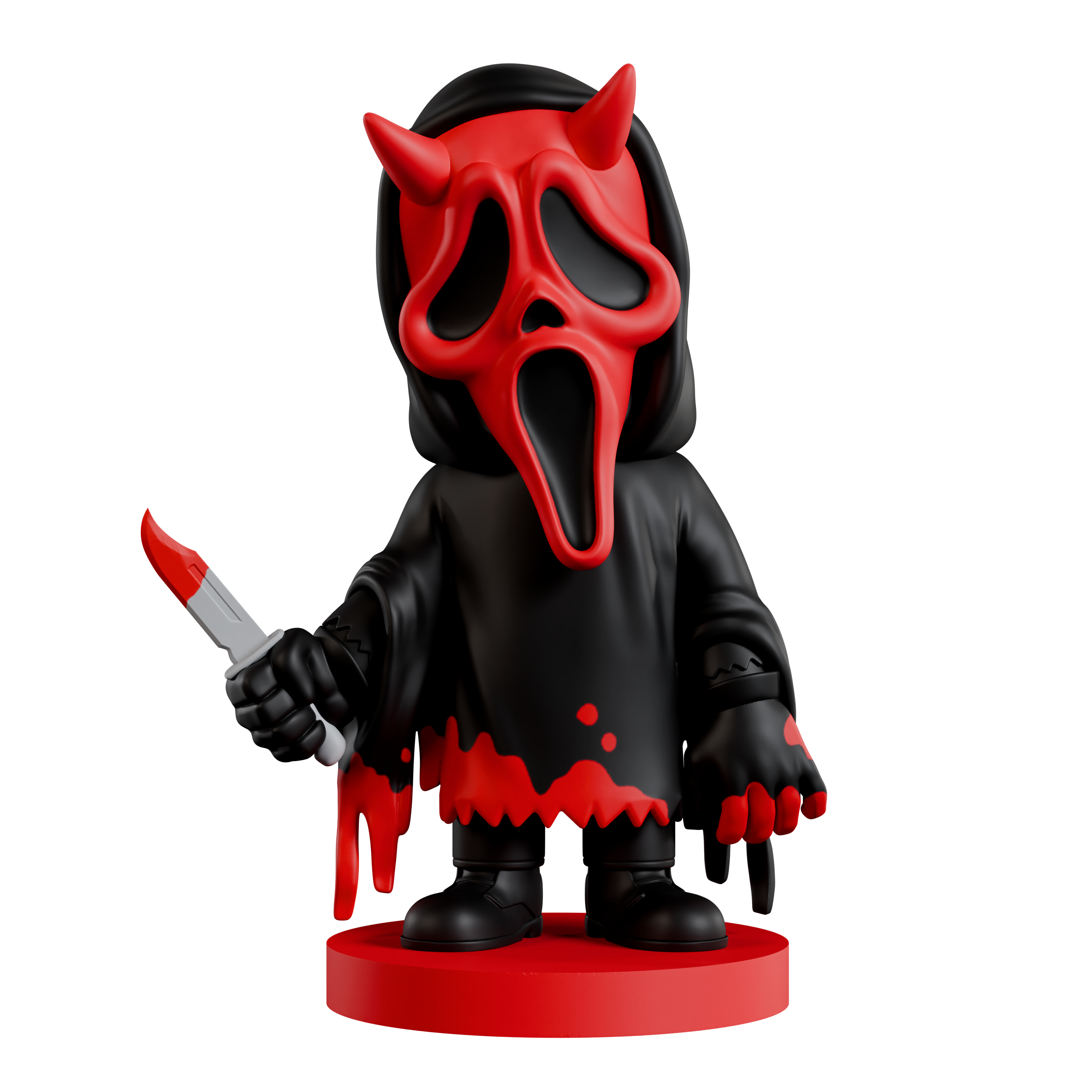 bloody devil mask ghostface
