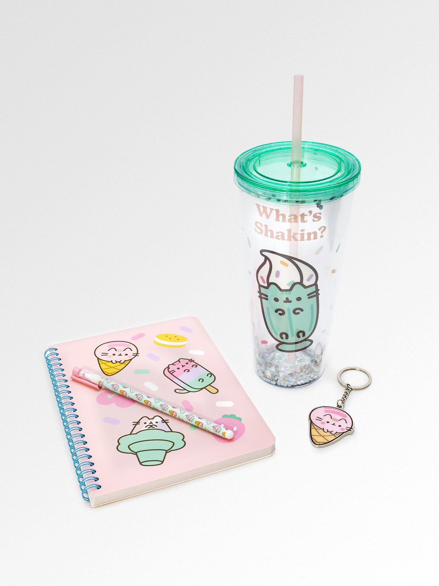 pusheen ice cream tumbler and stationary bundle full reveal