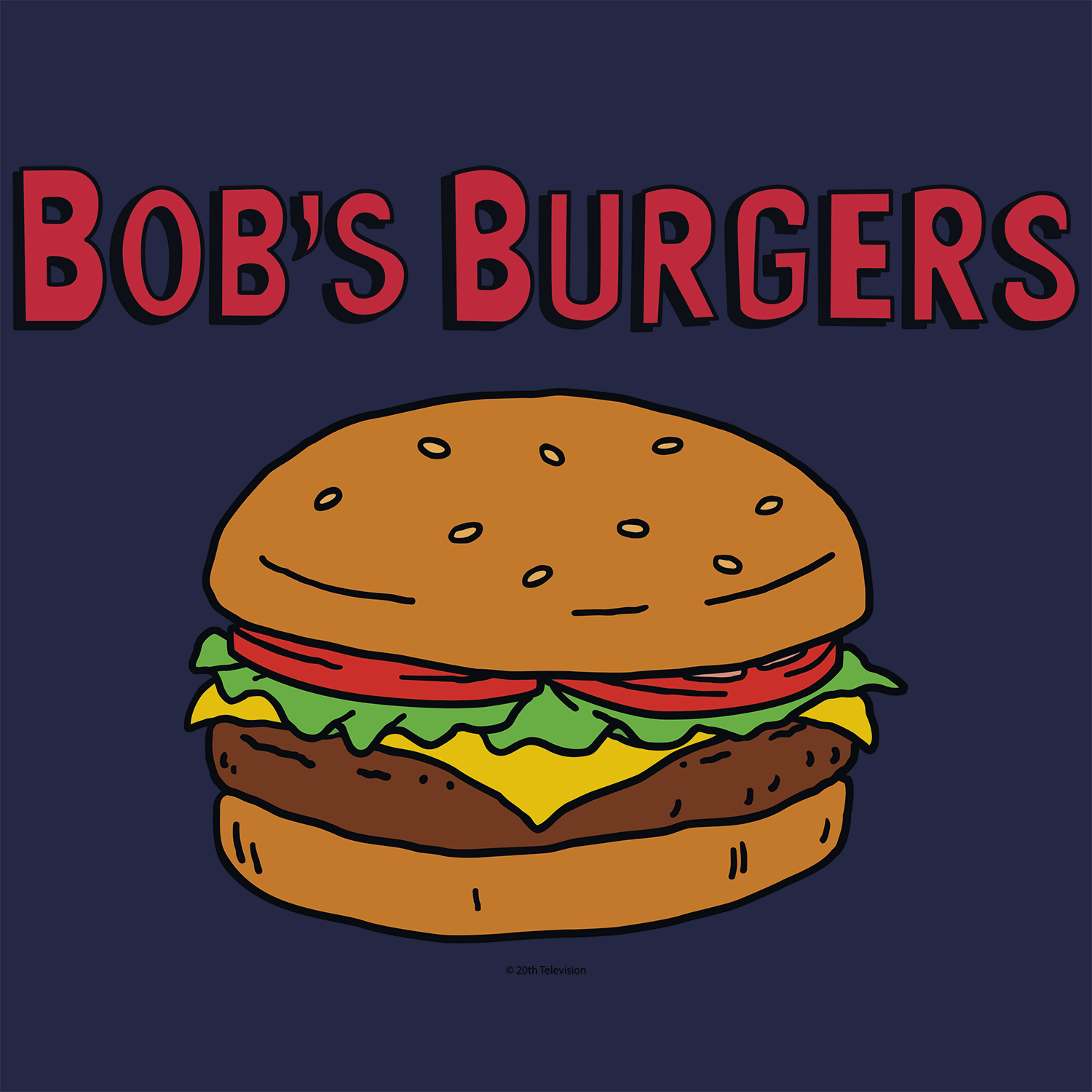 t-shirt tee shirt short sleeve bob's burgers navy culturefly