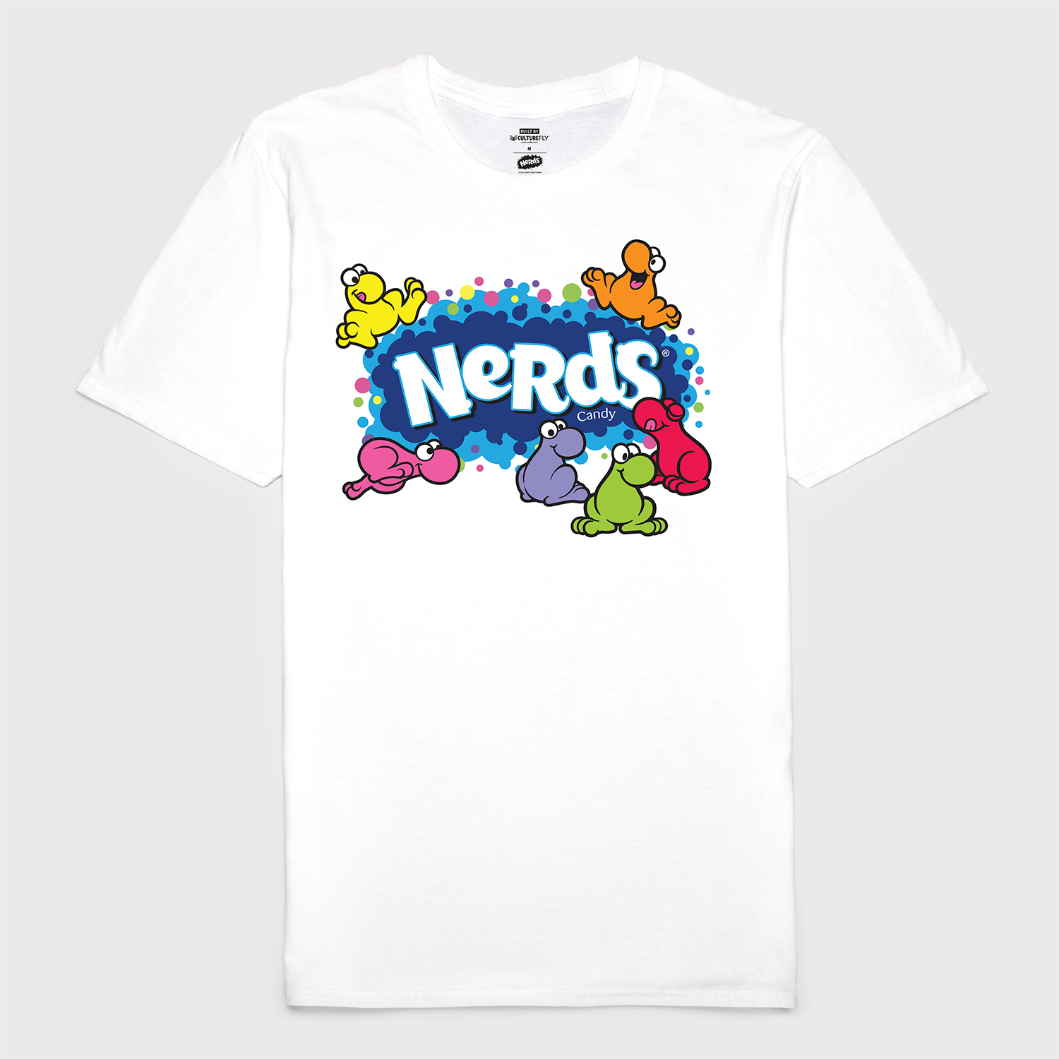 t-shirt tee shirt short sleeve nerds candy white culturefly