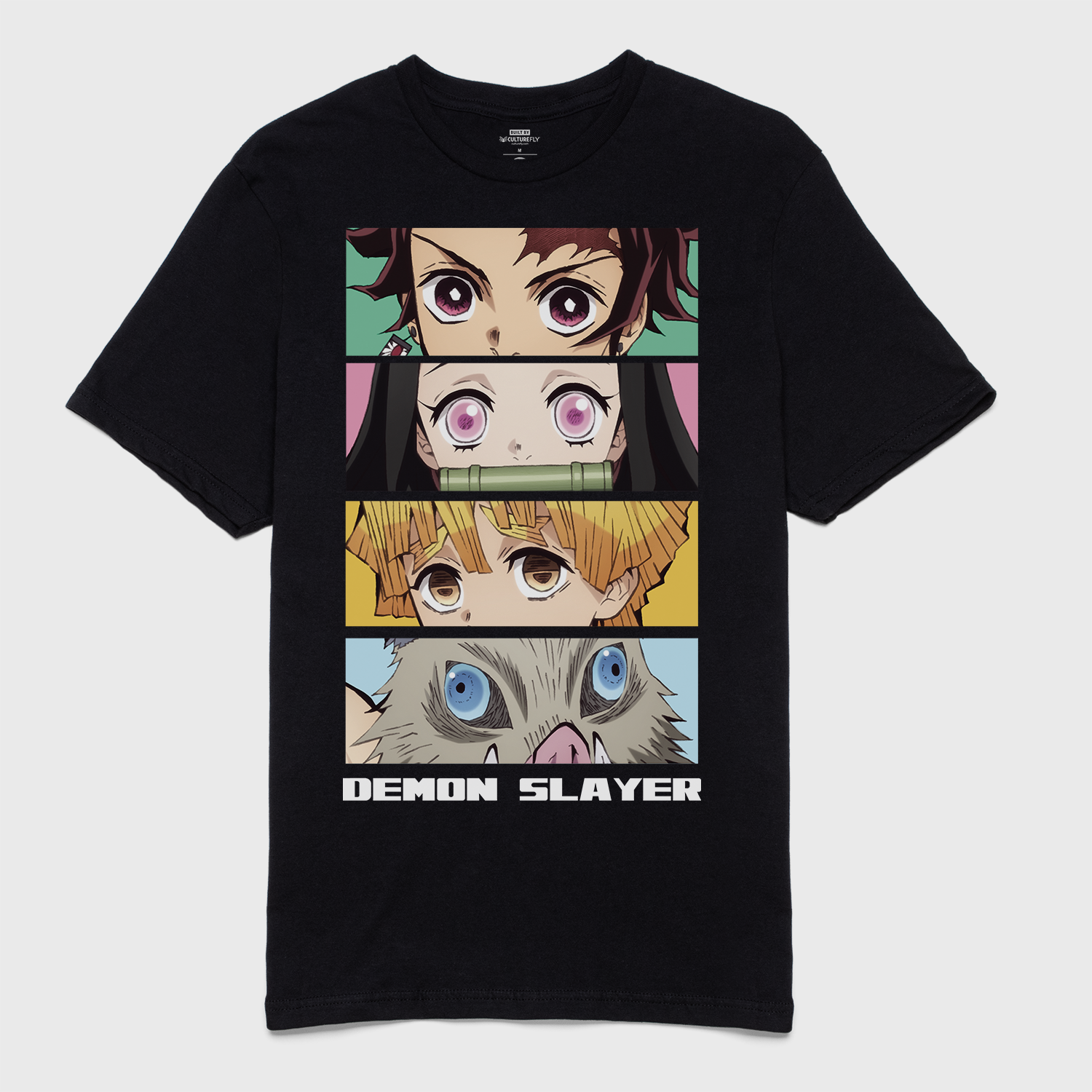 t-shirt tee shirt short sleeve demon slayer black culturefly