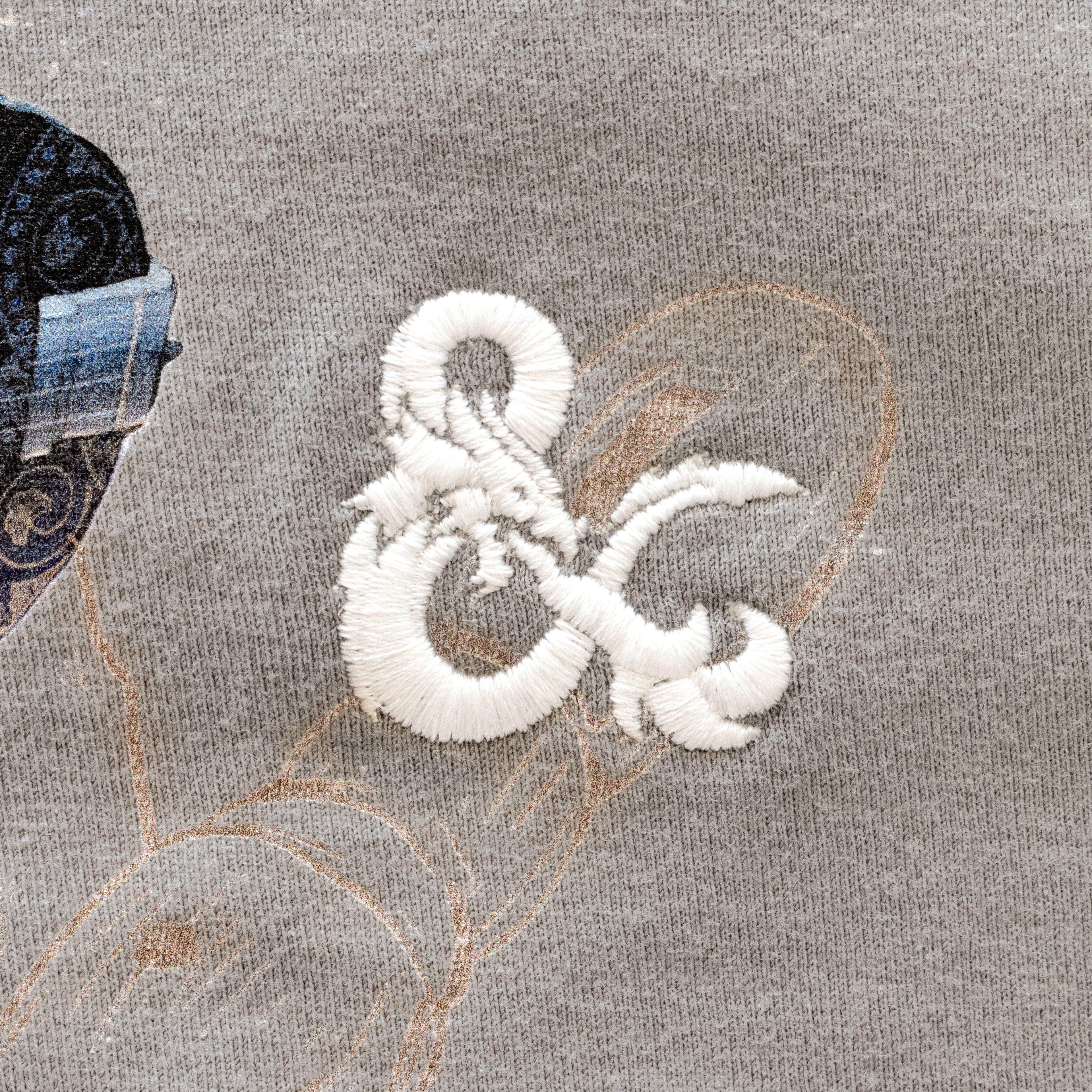 dungeons and dragons logo stitched