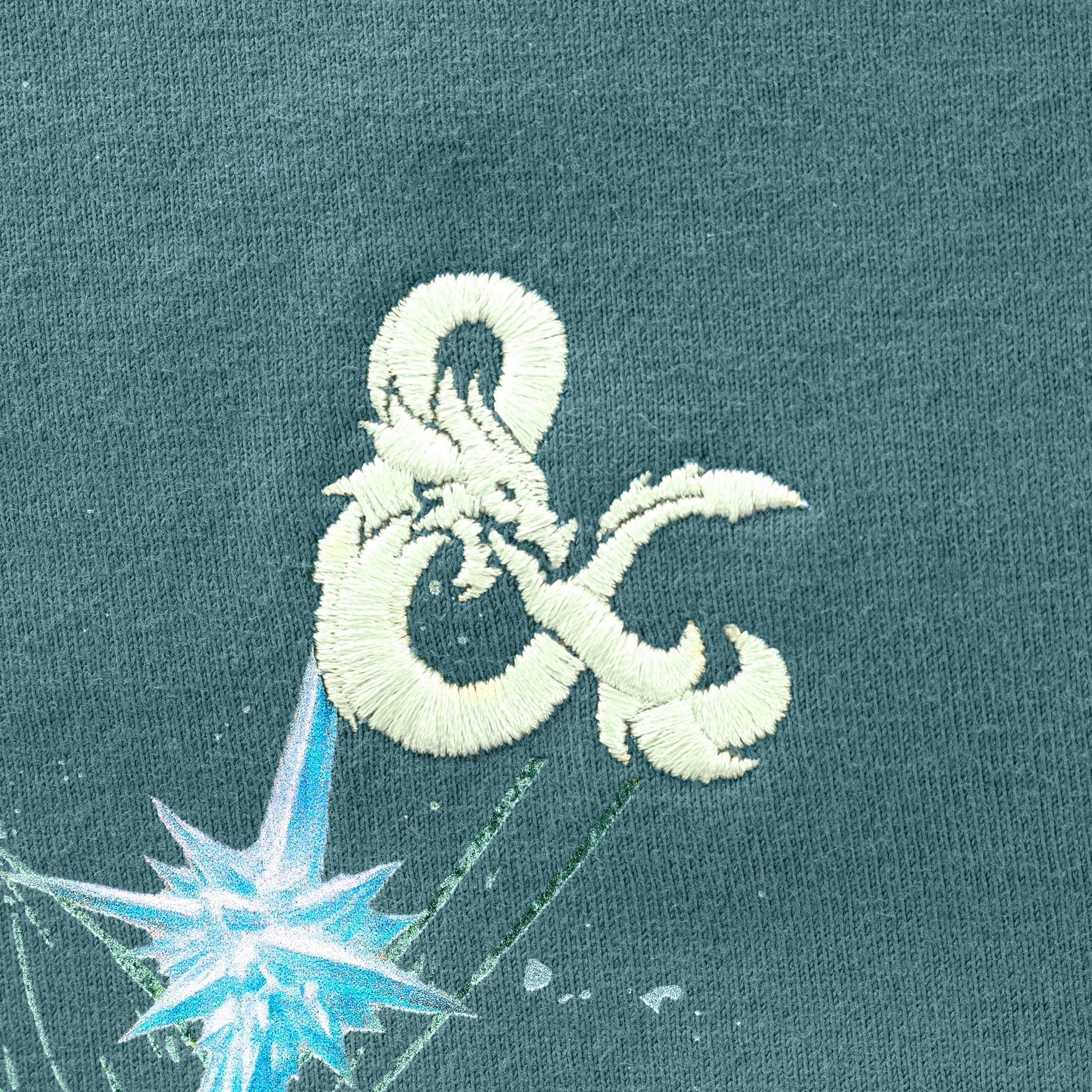 dungeons and dragons logo stitched