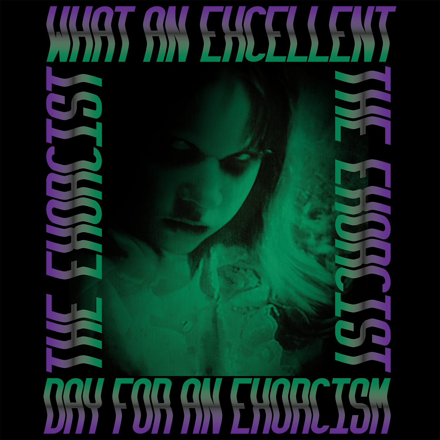 t-shirt tee shirt short sleeve the exorcist what an excellent day for an exorcism black culturefly