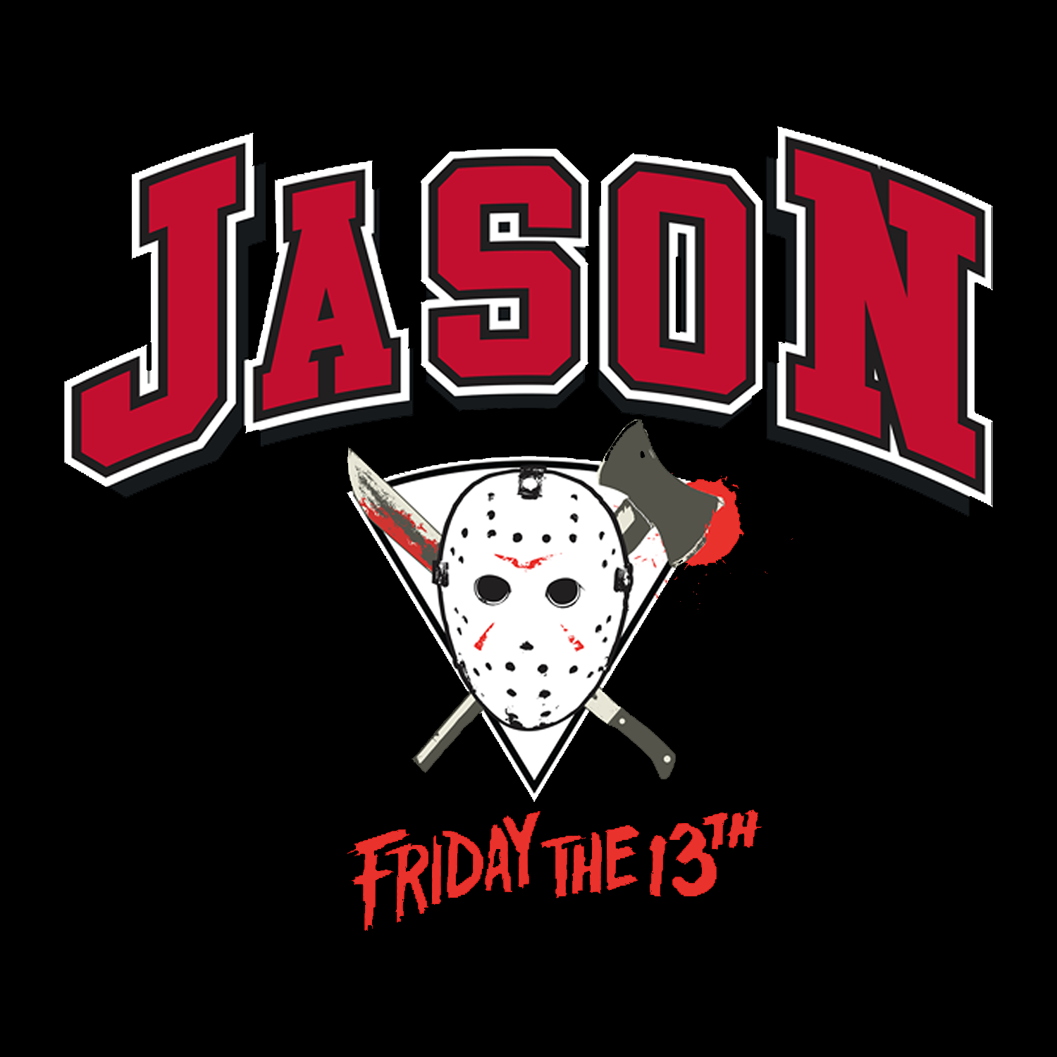 Friday the 13th - Jason Voorhees Collegiate Unisex Tee