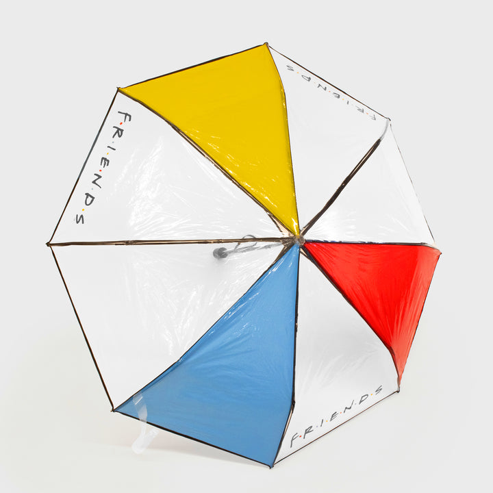 friends umbrella. has logo of friends.