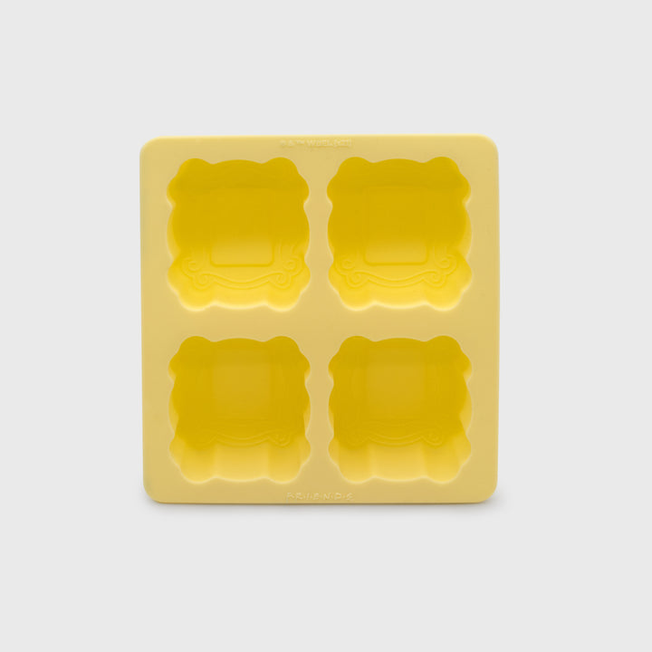 friends silicone ice cube tray. 4 ice cubes with picture frame imprint.