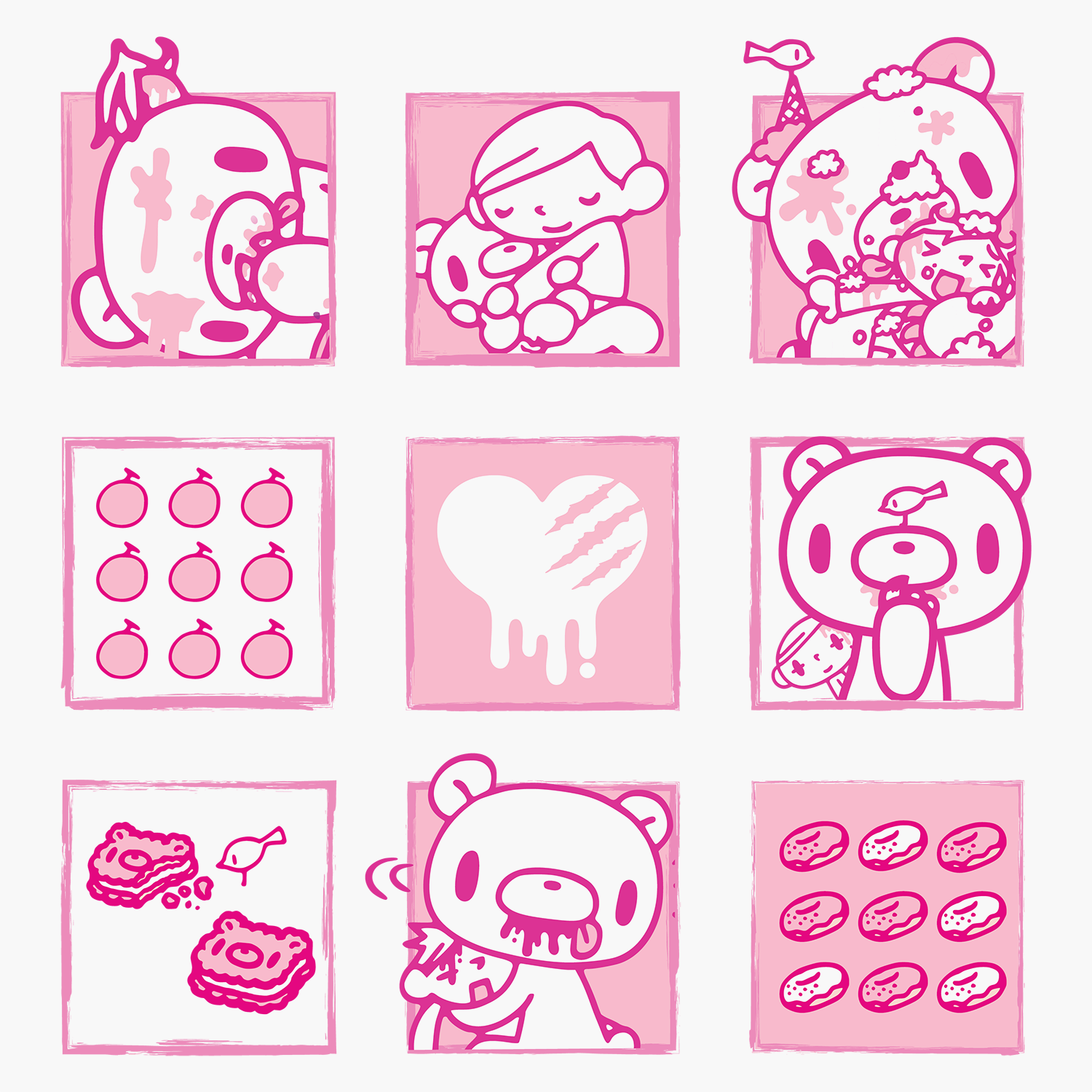 t-shirt tee shirt short sleeve gloomy bear white culturefly