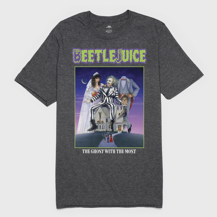 t-shirt tee shirt short sleeve beetlejuice the ghost with the most dark gray culturefly