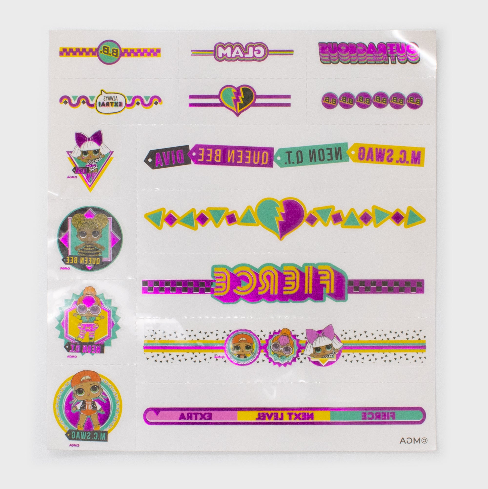 lol surprise temporary tattoos