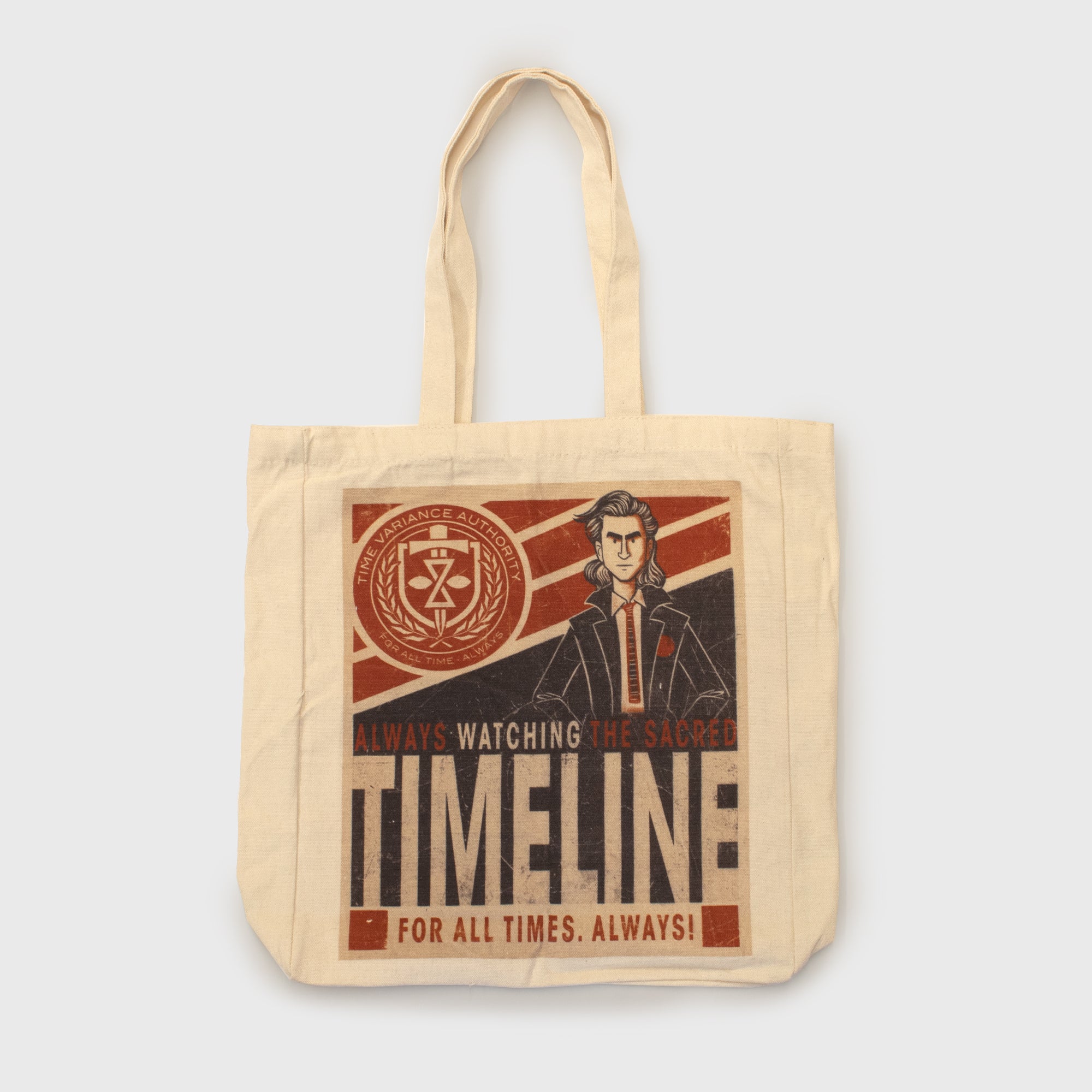 the variance authority for all time always always watching the sacred timeline tote bag