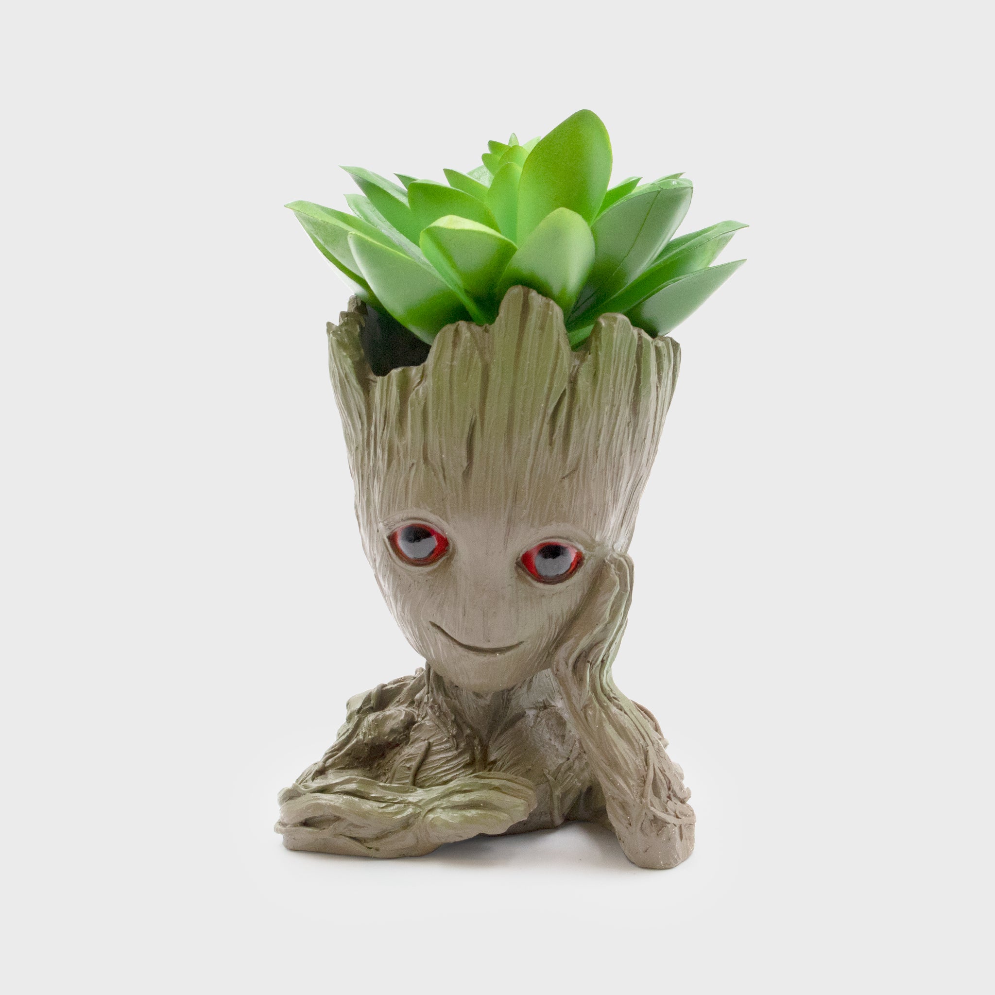 Marvel Groot Ceramic Planter with Faux Succulent Guardians of The Galaxy Houseplant 4.5 Inches, Green