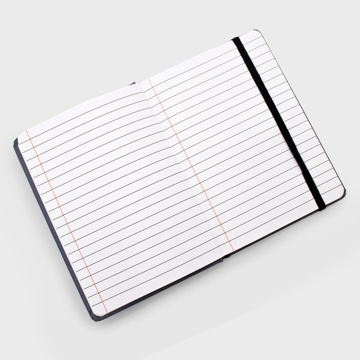inside of journal. lined book.