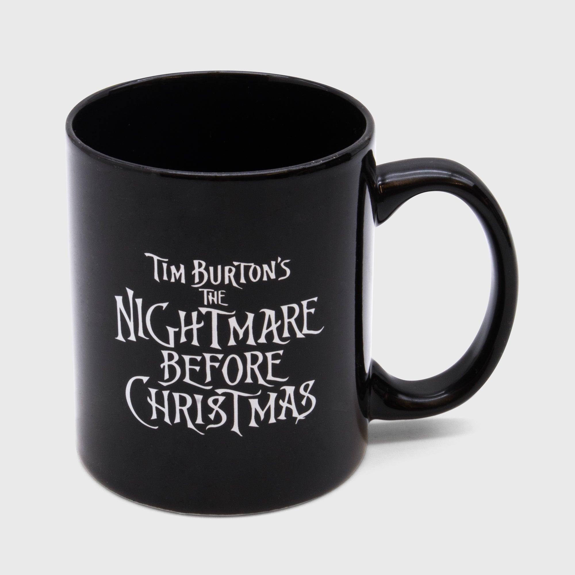 nightmare before christmas mug. back: text of tim burton's the nightmare before christmas