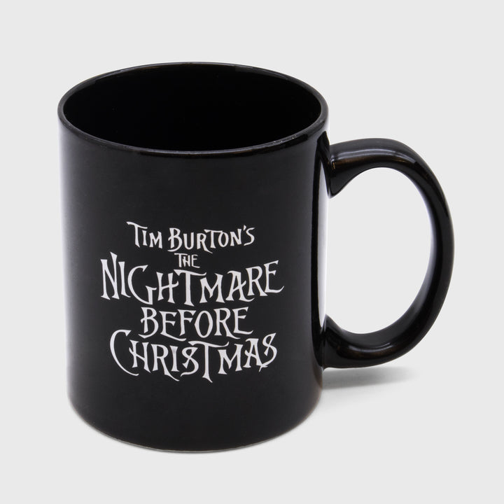nightmare before christmas mug. back: text of tim burton's the nightmare before christmas