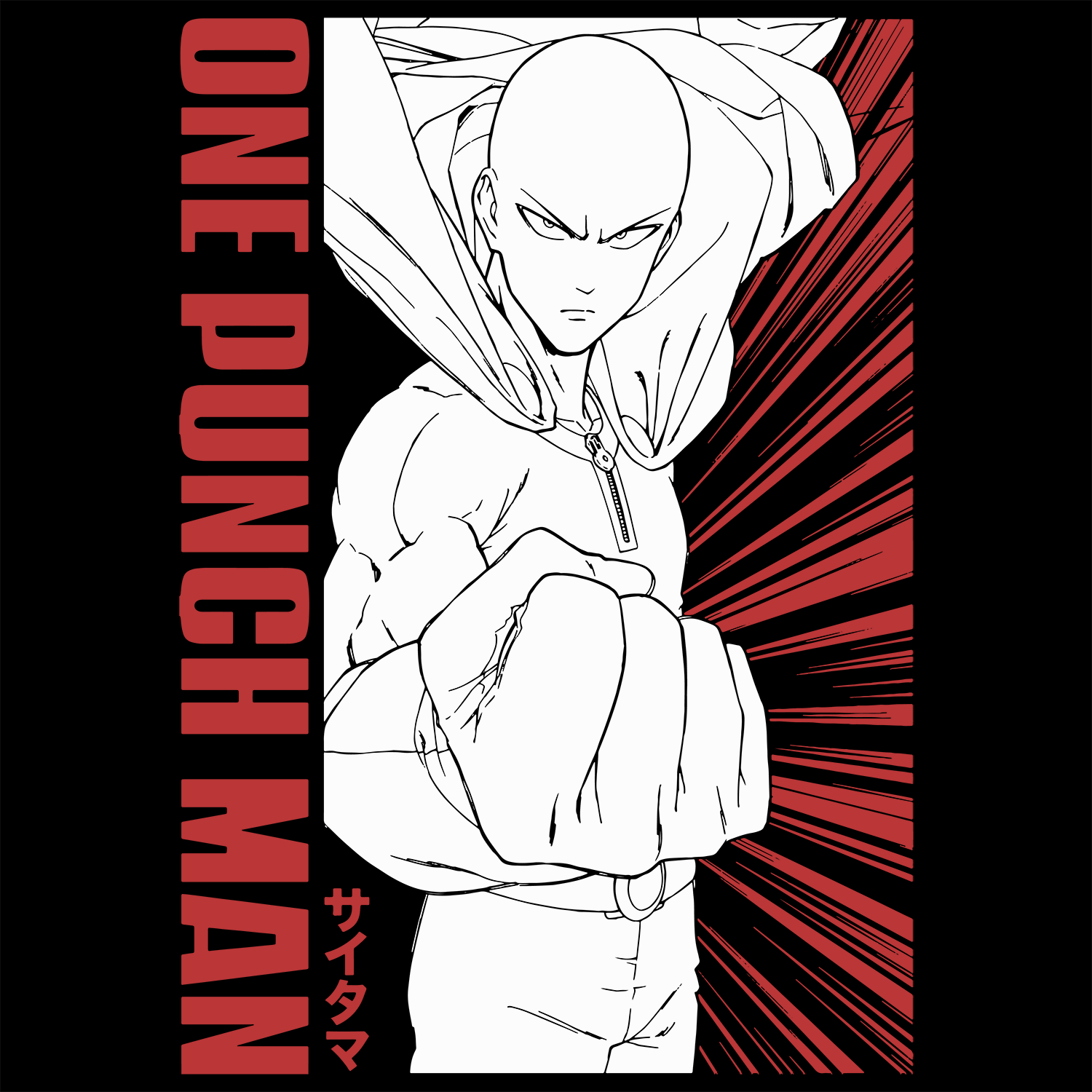 t-shirt tee shirt short sleeve one punch man black culturefly