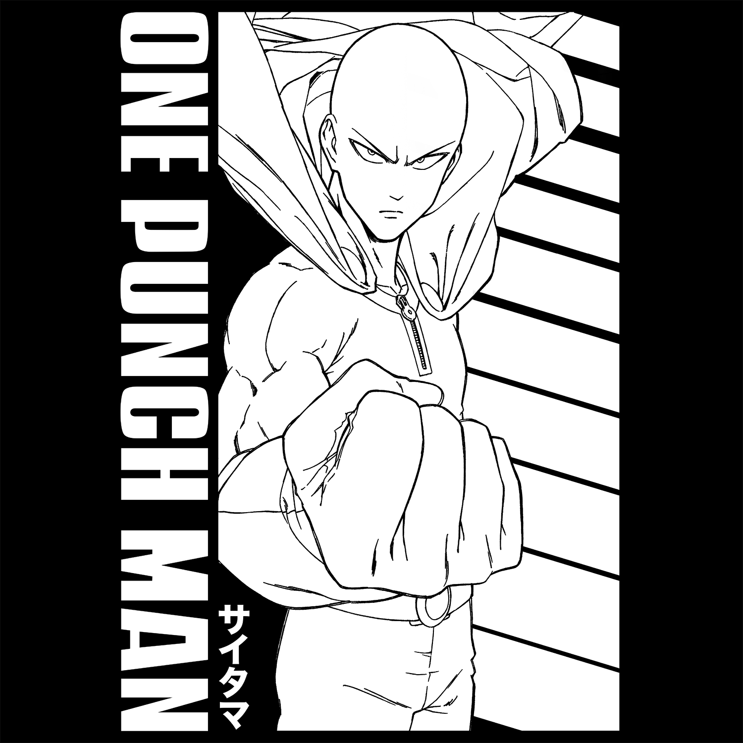 t-shirt tee shirt short sleeve one punch man black culturefly