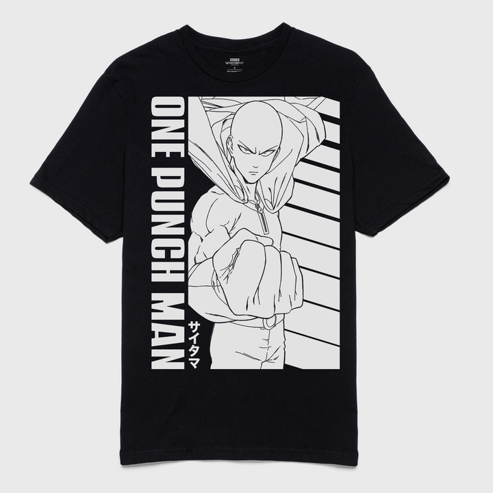 t-shirt tee shirt short sleeve one punch man black culturefly