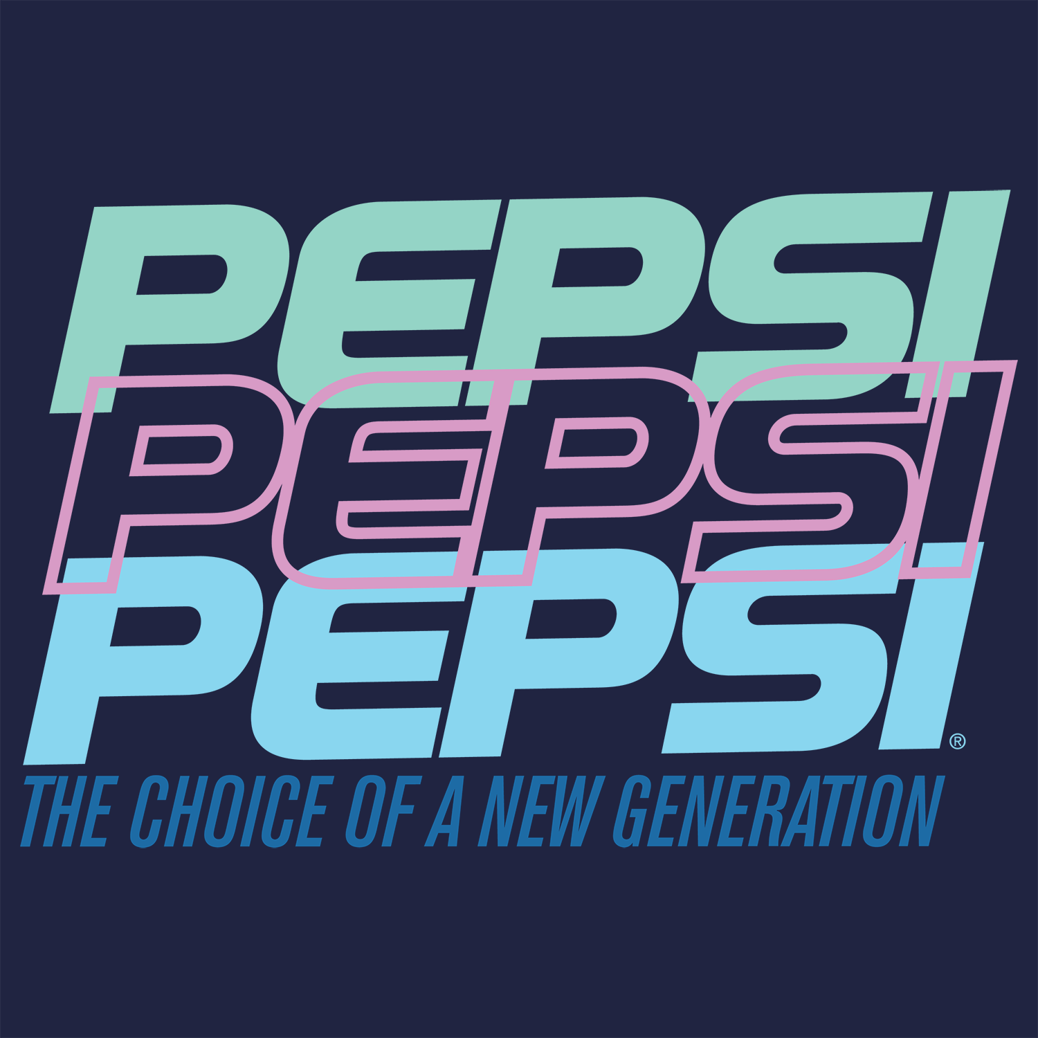 t-shirt tee shirt short sleeve pepsi pepsi pepsi the choice of a new generation navy culturefly