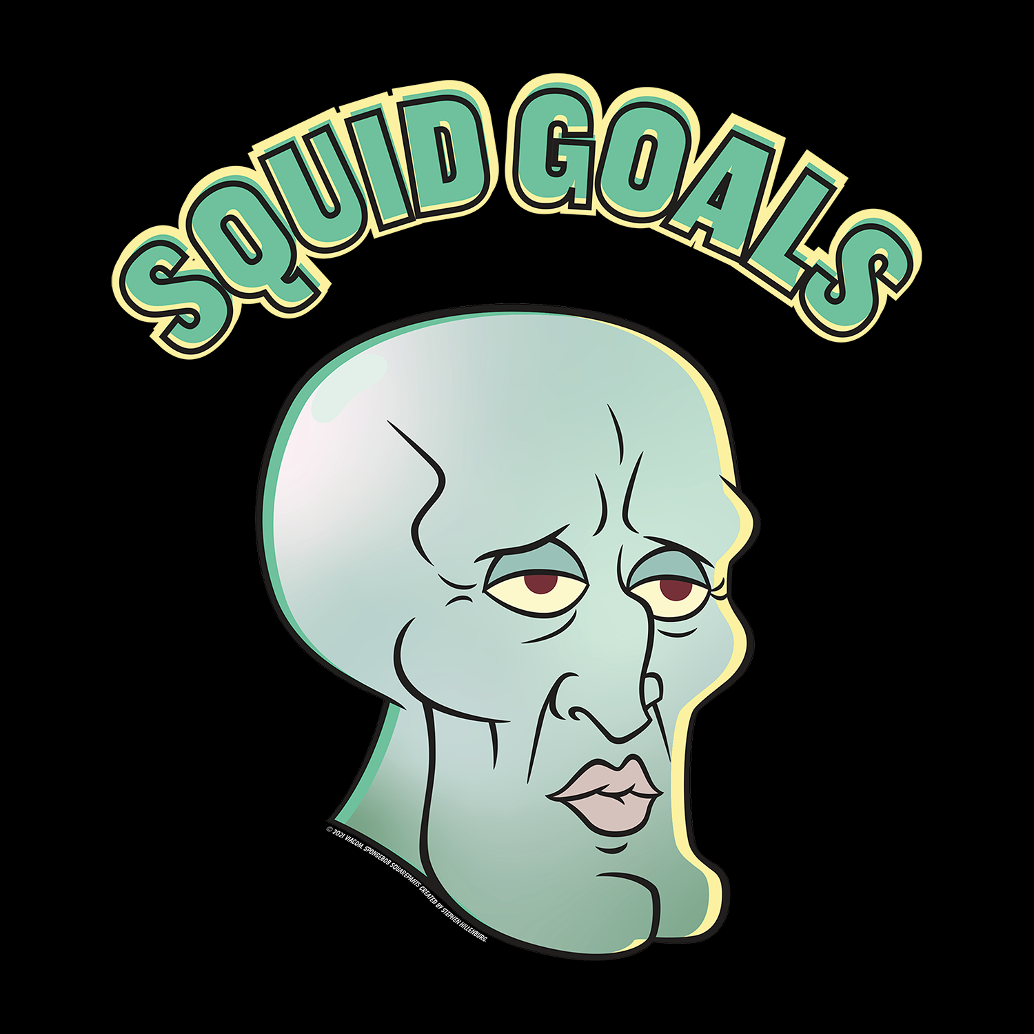 SpongeBob SquarePants - Squid Goals Tee with handsome squidward